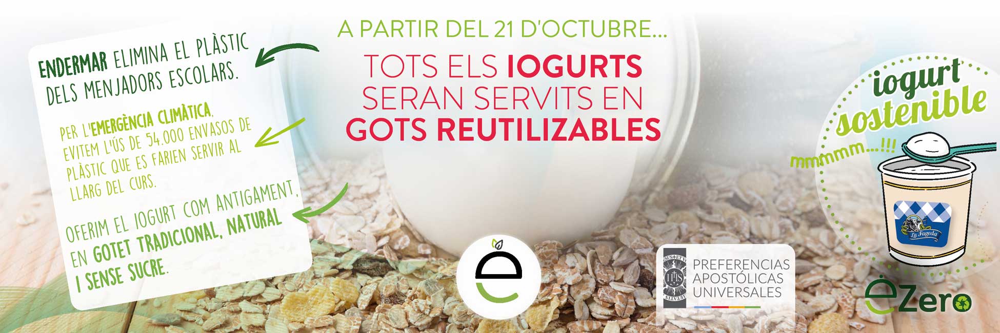 Plàstic Zero als Iogurts